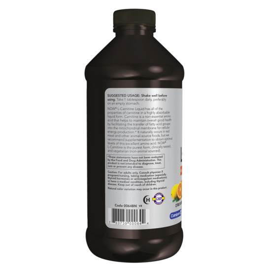 NOW L-Carnitina Lichida 3000mg - 473ml