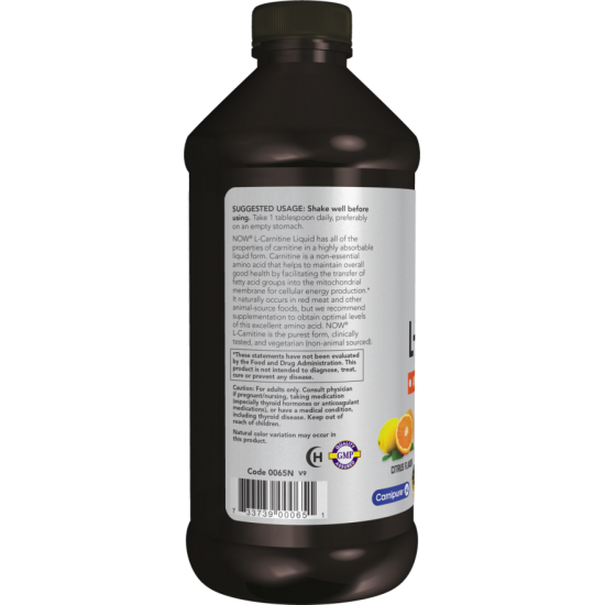 NOW L-Carnitina Lichida 1000mg - 473ml