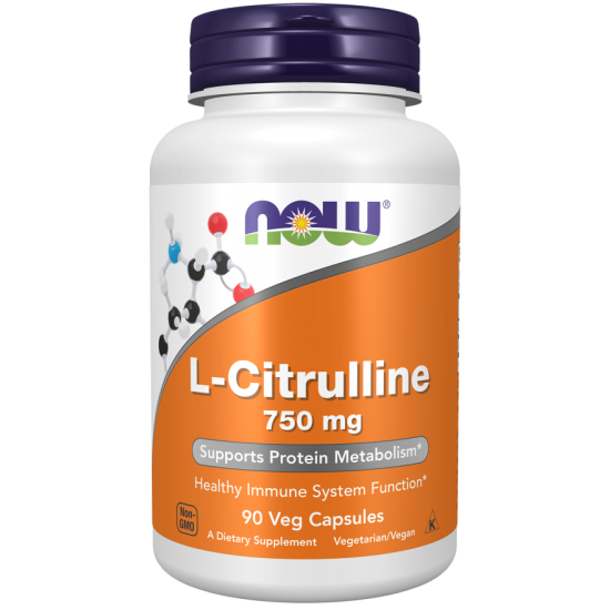 NOW L-Citrullina 750 mg - 90 Capsule vegetale