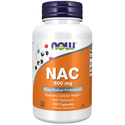 NOW Foods, NAC (N-Acetyl Cysteine) 600mg - 100 Capsule vegetale