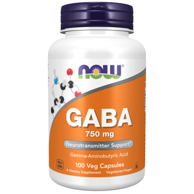 NOW Foods, GABA 750mg - 100 Capsule vegetale