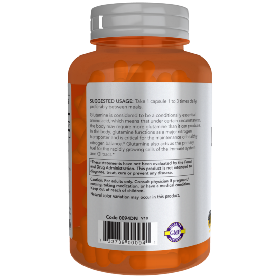 NOW L-Glutamina 1000mg - 120 Capsule