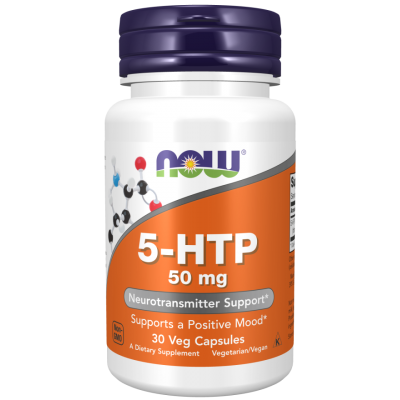 NOW Foods, Foods 5-HTP 50mg - 30 Capsule vegetale