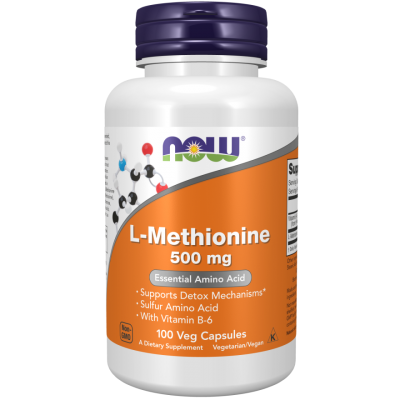 L-Methionine 500mg cu Vitamina B-6 20mg - 100 Capsule