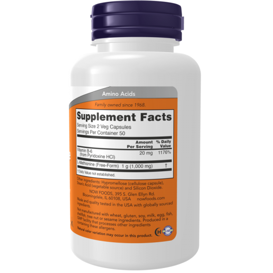 NOW FOODS L-Methionine 500 mg