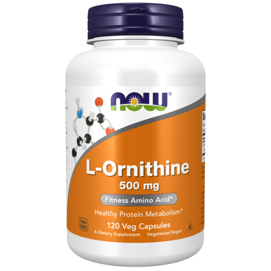 NOW Ornitina 500mg - 120 Capsule vegetale