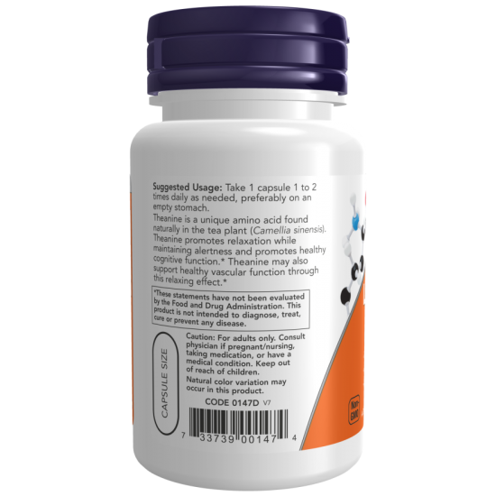 Now Foods L-Theanine 200 mg