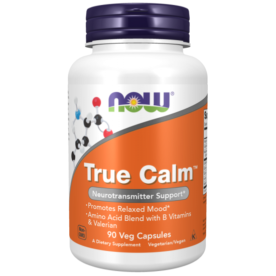 NOW True Calm Amino Relaxer- 90 Capsule vegetale