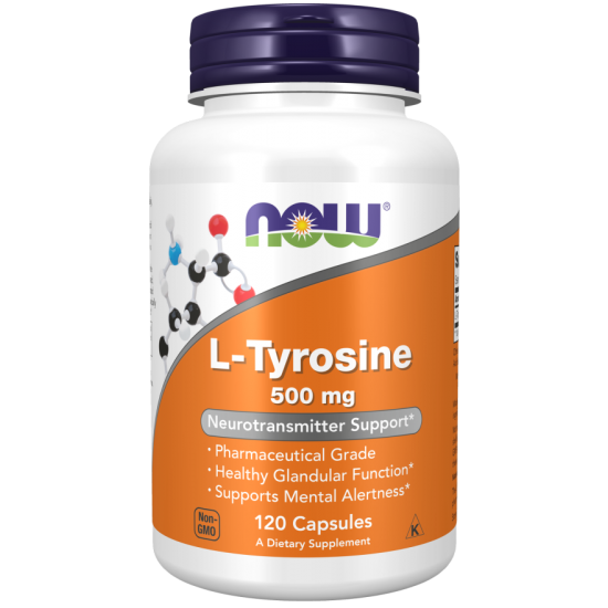 NOW L-Tyrosine 500mg - 120 Capsule