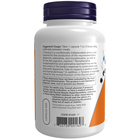 NOW L-Tyrosine 500mg - 120 Capsule