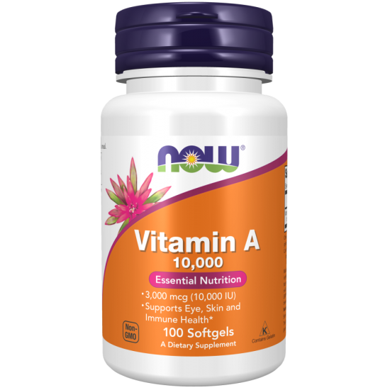 NOW Vitamina A 10,000 IU  - 100 Softgels