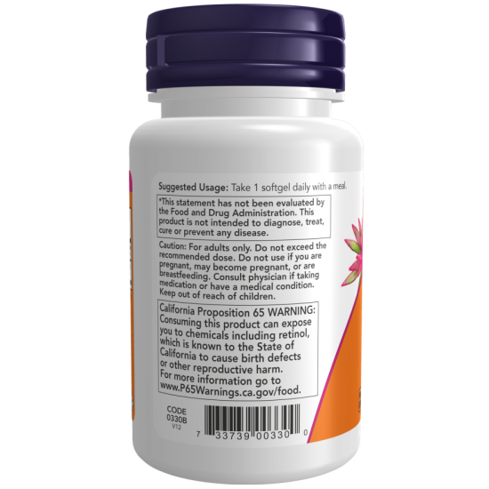 NOW Vitamina A 10,000 IU  - 100 Softgels