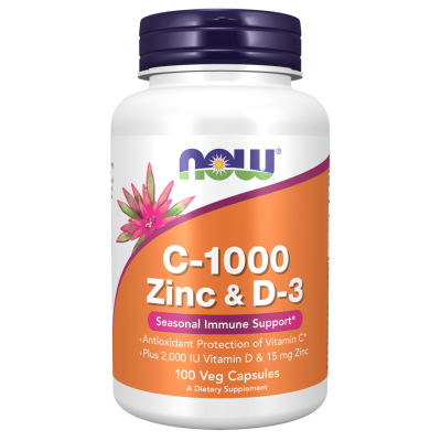 Vitamina C-1000, Zinc & D-3 - 100 Capsule vegetale