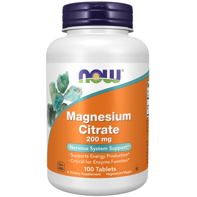 NOW Foods, Magneziu Citrat 200mg - 100 Tablete