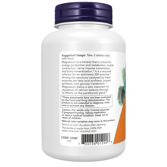 NOW Magneziu Citrat 200mg - 100 Tablete