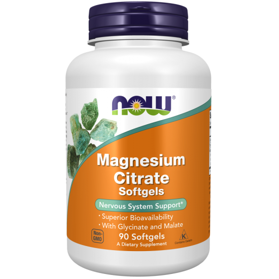 NOW Magneziu Citrat Softgels - 90 Softgels