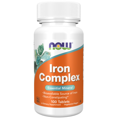 NOW Foods, Iron Complex Vegetarian - 100 Tablete