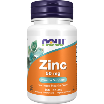 NOW Foods, Zinc Gluconat 50mg - 100 Tablete