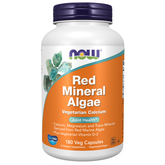 NOW Red Mineral Algae - 180 Capsule vegetale