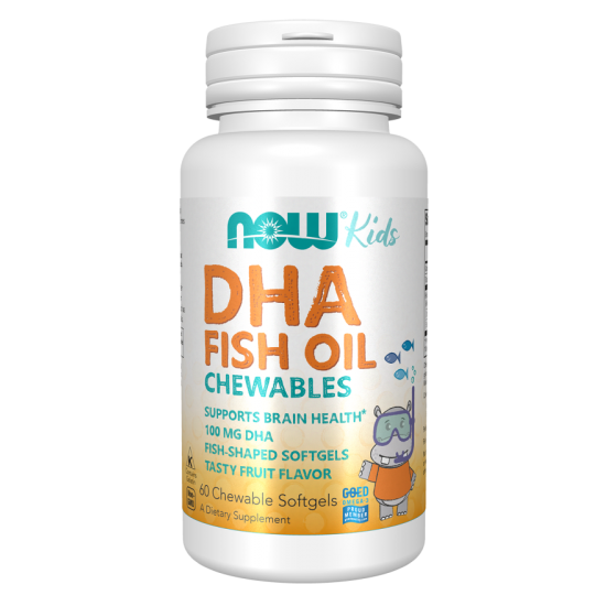 NOW DHA Kids - 60 Gelule masticabile