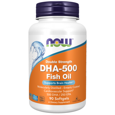 NOW Foods, DHA-500mg (Omega-3) - 90 Softgels