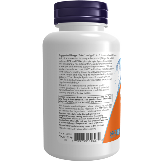 Neptune KRILL OIL 1000mg, NOW Foods - 60 Softgels