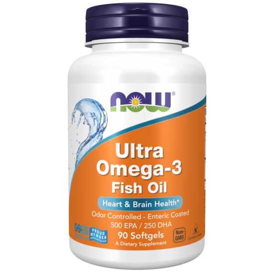 NOW ULTRA Omega-3 500 EPA / 250 DHA - 90 Softgels