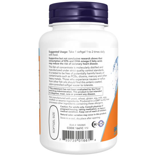 NOW ULTRA Omega-3 500 EPA / 250 DHA - 90 Softgels