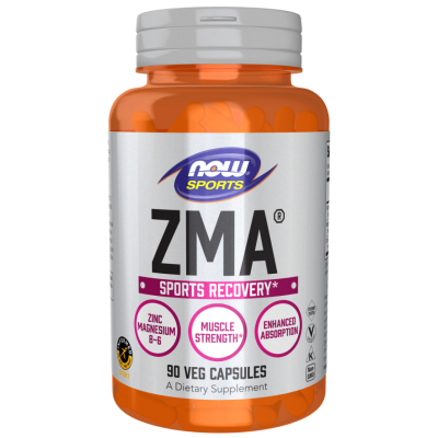 NOW Foods, ZMA 800mg (Zinc, Magneziu si B-6) - 90 Capsule vegetale