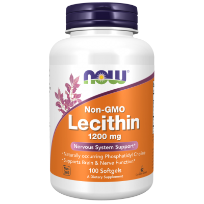 NOW Foods, Lecitina Non-GMO 1200mg - 100 Softgels