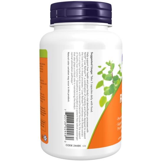 NOW Liver Refresh, detoxifiere si regenerare ficat - 90 Capsule