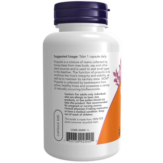 NOW FOODS Propolis 5:1 Extract, 1500mg - 100 Capsule 