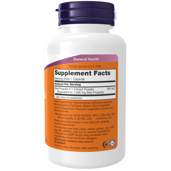 NOW FOODS Propolis 5:1 Extract, 1500mg - 100 Capsule 