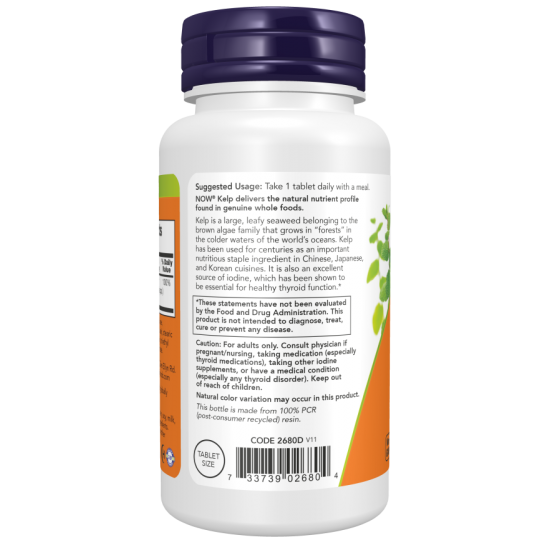 NOW Kelp 150mcg - 200 Tablete