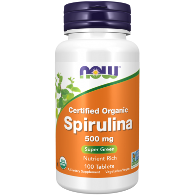 Spirulina Organica Non-GMO 500mg - 100 Tablete