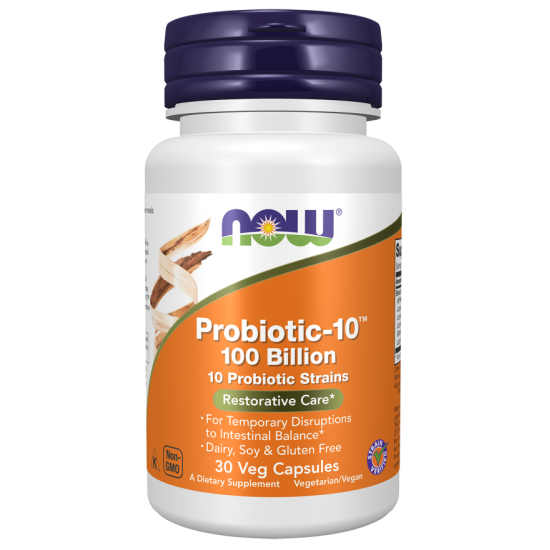 NOW Probiotic-10 100 Billion - 30 Capsule vegetale