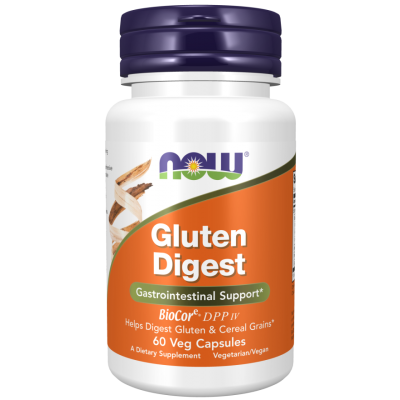 NOW Foods, Gluten Digest - 60 Capsule vegetale