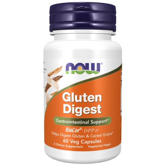 NOW Gluten Digest - 60 Capsule vegetale