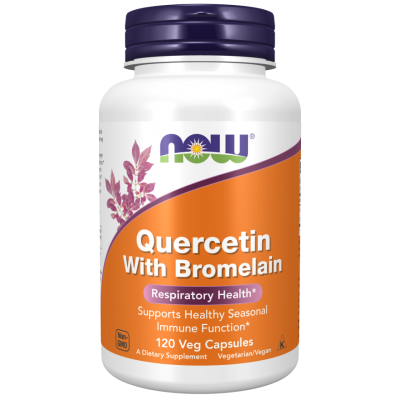 NOW Foods, Quercetin cu Bromelaina - 120 Capsule vegetale