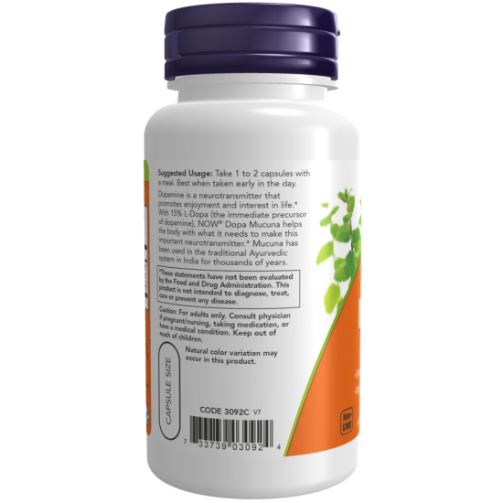 NOW DOPA Mucuna - 90 Capsule