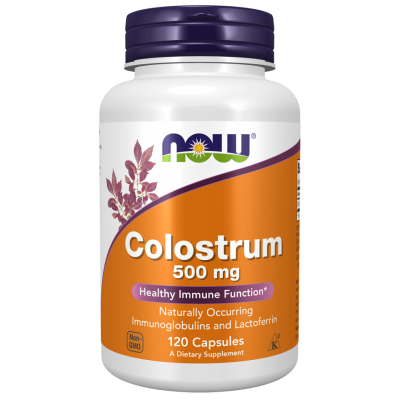 NOW Foods, Foods Colostrum 500mg - 120 Capsule vegetale