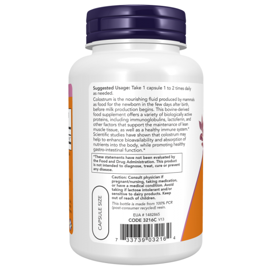 Now Foods Colostrum 500mg