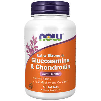 NOW Foods, Foods Glucosamina si Condroitina 750/600mg - 60 Tablete