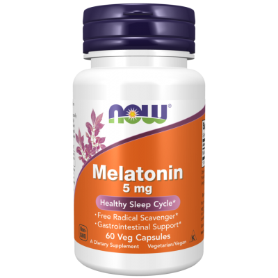 NOW Foods, Foods Melatonina 5mg- 60 Capsule vegetale