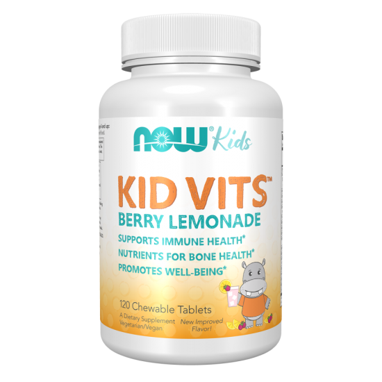 NOW Kid Vits Vitamine pentru Copii - 120 Drajeuri masticabile