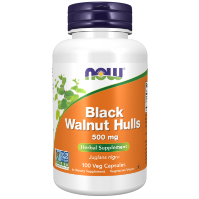 Black Walnut Hulls 500mg - 100 Capsule vegetale