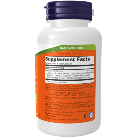 NOW Bio-Curcumin Phytosome 500mg - 60 Capsule