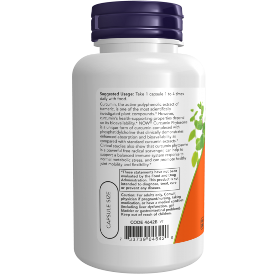 NOW Bio-Curcumin Phytosome 500mg - 60 Capsule