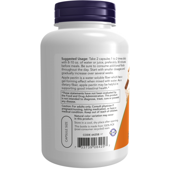 Apple Pectin 700mg, NOW Foods - 120 Capsule vegetale