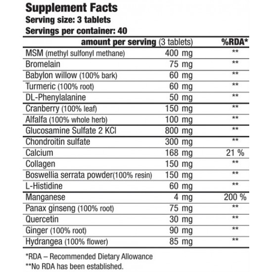 BiotechUSA Arthro Forte - 120 Tablete